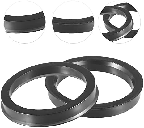Acropix 73,1 mm до 59,6 mm Универзален центар за центрични прстени Црна - пакет од 4