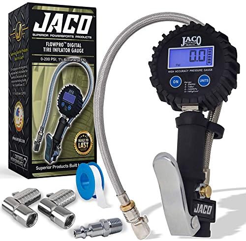 Мерач на надувување на дигитални гуми Jaco FlowPro со молња L2-серија на воздухот чик надградба