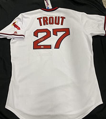 Мајк Пастрмка потпиша TBTC California Angels Jersey MLB Holo Majestic - автограмирани дресови на MLB
