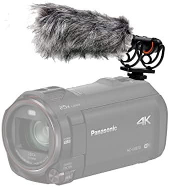 Дигитален NC Напредно супер кардиоиден микрофон за Sony FDR-AX100 со мртва мафта за ветерни мачки