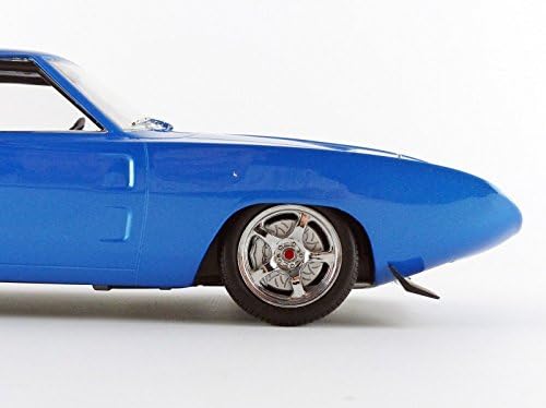 Collections Collectisan Collections Collection 1969 Dodge Charger Daytona Прилагодено задно крило возило, сино/бело