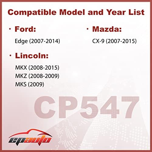 Филтерот за воздух во кабината EPAUTO CP547 вклучува активирана замена на јаглерод за Ford Edge, Lincoln MKX / MKZ / MKS, Mazda CX-9