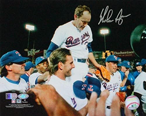 Нолан Рајан автограмираше TX Rangers 8x10 Прослава Фото- AIV Holo/Ryan Holo *S - автограмирани фотографии од MLB