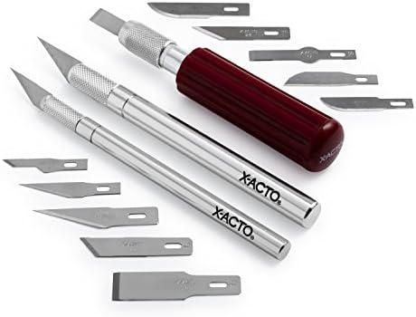 Компресија X-Acto Основен нож сет, одличен за уметност и занаетчиство и X-Acto 11 Класични лопати за замена на фините точки, пакет од