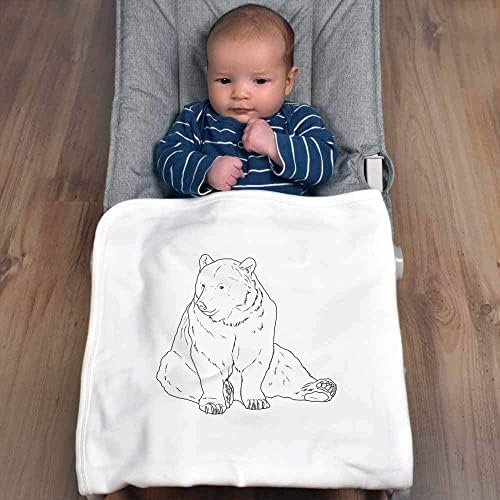 Азиеда „седи мечка“ памучно бебе ќебе/шал