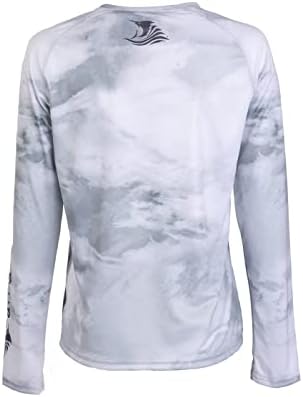 Bimini Bay Outfitters Ltd Deep Mindscape женски кошула за изведба на долг ракав
