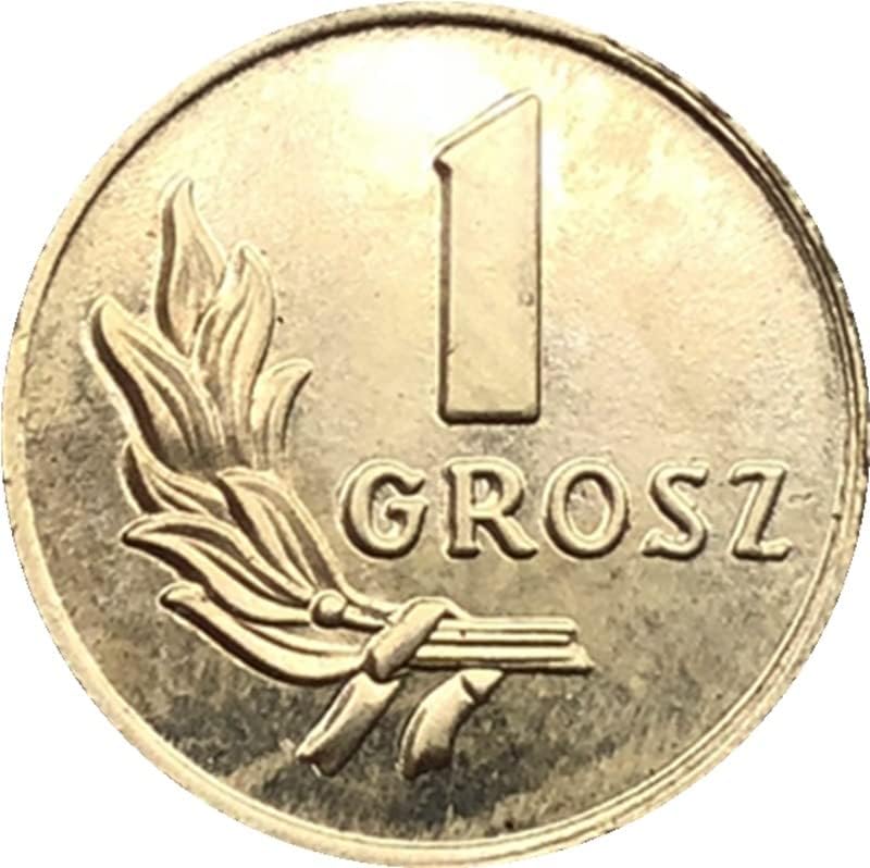КИНГФЕНГ 1949 Полска Монета Бакар Направи Антички Монета Странски Комеморативна Монета Монета Занает Колекција
