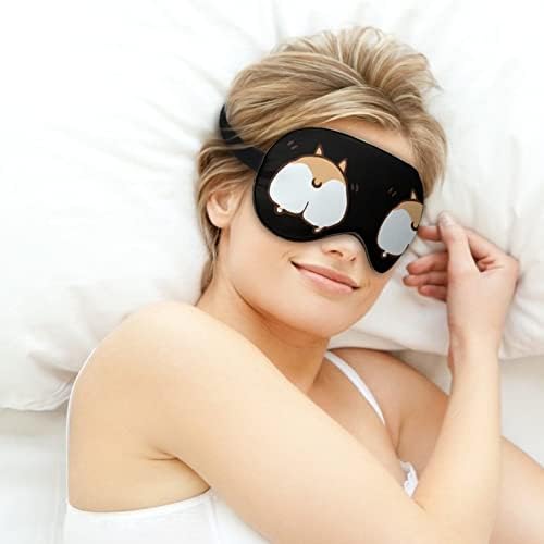Масен корги задник маска за спиење маска за спиење издржлива мека маска за очи за очи со прилагодлива лента за жени жени