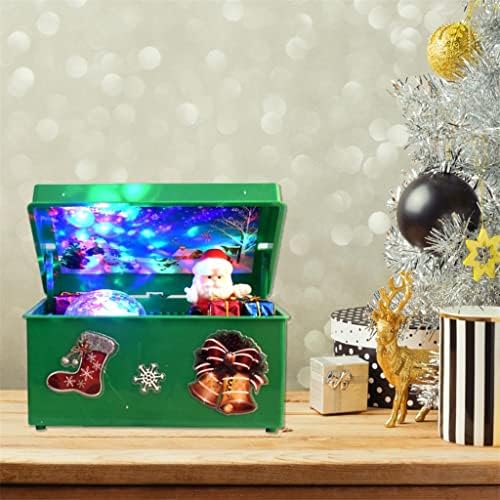 Музички кутија за божиќен стил Tazsjg Прекрасна креативна Декора за Дедо Мраз предводена музичка кутија за забава