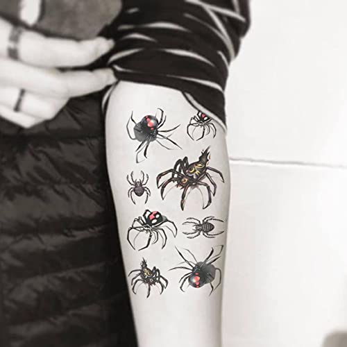Оотати мала симпатична привремена тетоважа пајак 3Д Ноќта на вештерките