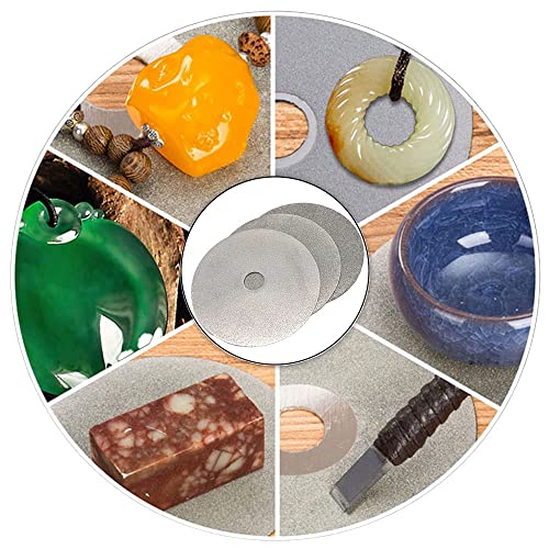 SCOTTCHEN Diamond Flat Lap Wheel 4 x 5/8 Arbor Grinding Sanding Disc Lapping Polishing Disc-300 Grit