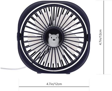 Doitool Мала биро вентилатор USB Protable Fan Airflow Mini Fan Personal Leaching Fan тивок воздушен циркулатор вентилатор за домашна