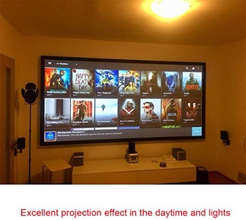 KXDFDC Екран на проектор 16:10, 100 120 инчи рефлексивни ткаенини за проекција на ткаенина за YG300 DLP LED видео -зраци