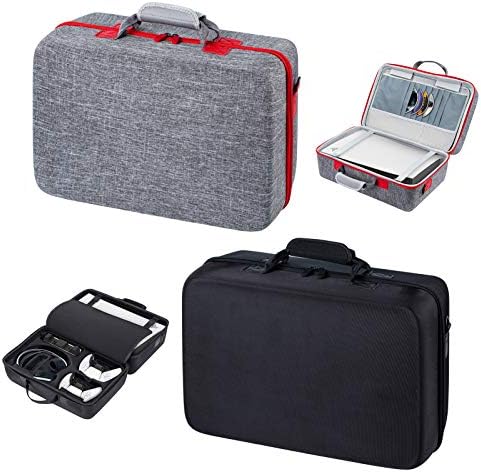 Заштитна торба за рамо за складирање на патувања за конзола PS5 водоотпорна за контролор на слушалки Организатор на тврда обвивка за носење куќиште