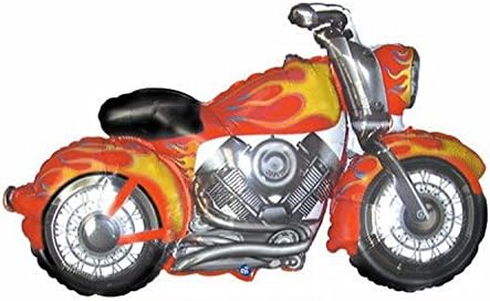 PMU Мотоцикл Пламен Дизајн 45 Инчен Џамбо Милар/Фолија Балон, Одлично За Харли Дејвидсон Настани пкг/1