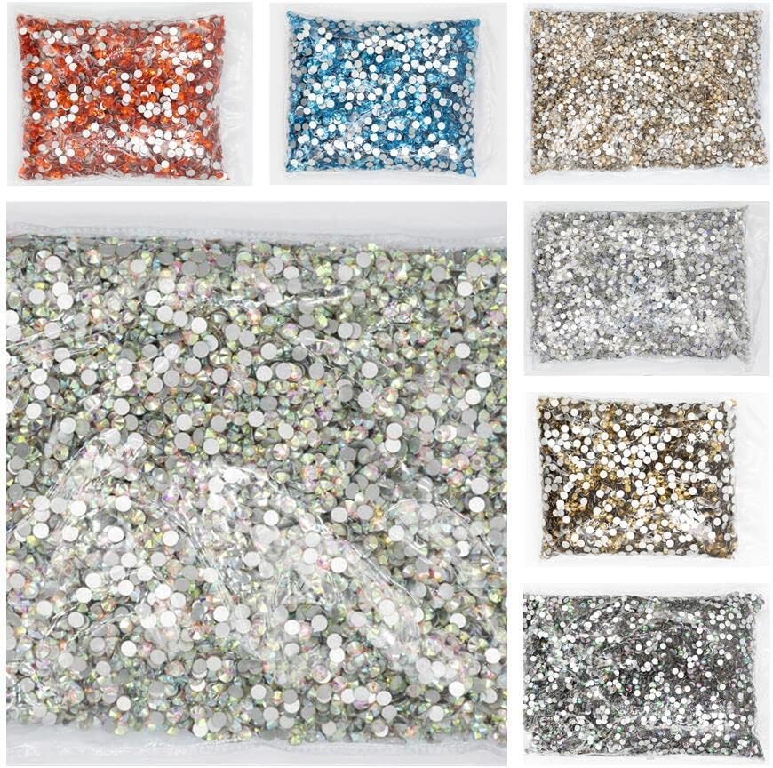 100 бруто SS20 Big Bulk Package 50 Colors Flatback Crystal AB Nonthfix Rhinestones Strass for Art Art Decorreation Garment - Rhinestones