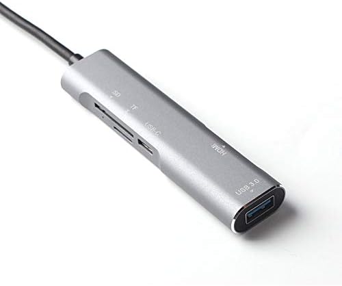 Тип-Ц Центар Мултипорт Адаптер, 5-ВО-1 USB 3.1 Тип Ц СО HDMI 4K, 1 USB 3.0 Порти, USB C Полнење За Напојување За MacBook
