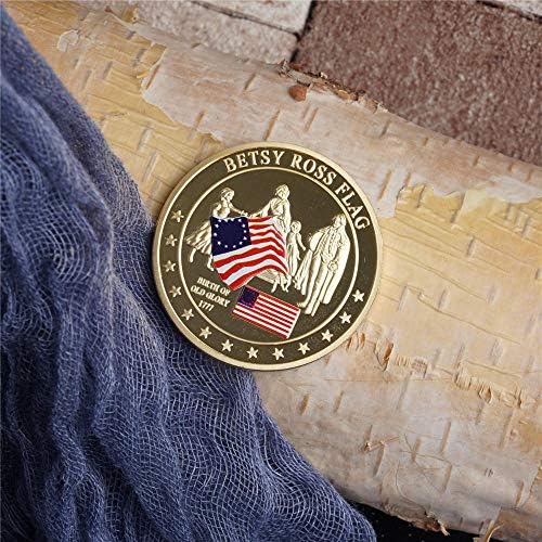 Бетси Рос знаме САД Златна монета Комеморативна историја на стари славни монети
