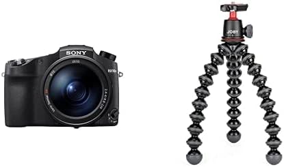 Sony Cyber-Sshot RX10 IV со 0,03 секунда авто-фокус и 25x оптички зум со комплет joby gorillapod 3k Компактен статив 3K Stand