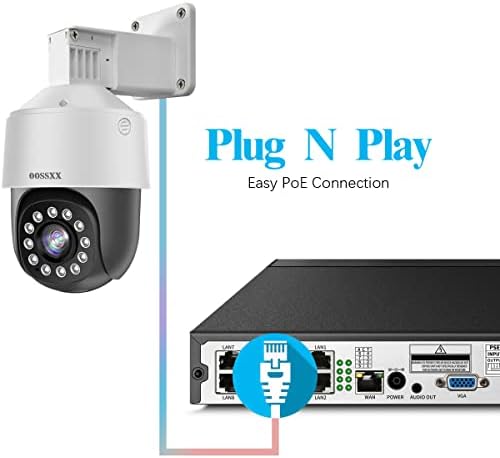 Двонасочен систем за безбедност на камера за домашни работи на отворено, 4 жичен систем за надзор на отворено IP камери