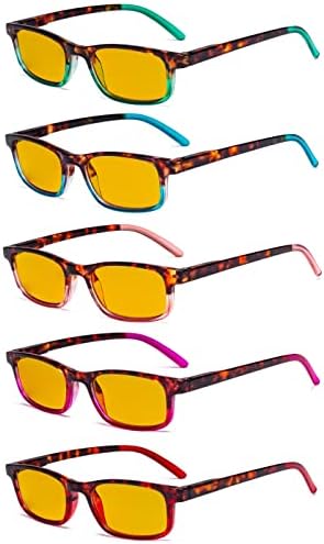 Очила 5 Пакет Дами Очила За Читање-Стилски Изглед Јасна Визија Читателите За Жените Читање