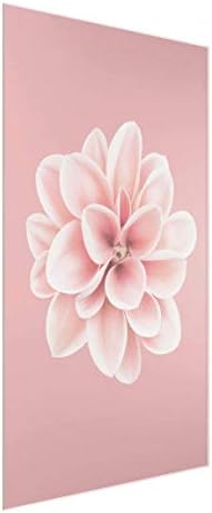 Печатење На Стакло - Далија Розова Руменило Цвет Центриран-Димензија Ххв: 90см х 60см