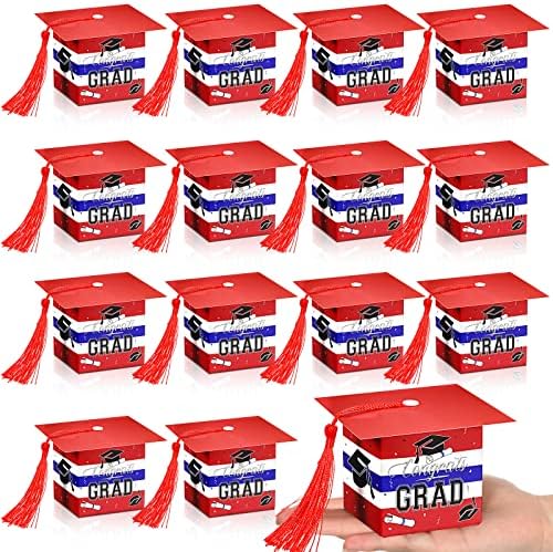 Џинеи 50 Парчиња 2023 Кутија За Бонбони За Капа За Дипломирање 2.4 Честитки За Дипломирање Кутии За Подароци Дипломирање Бонбони Забава За Фаворизирање
