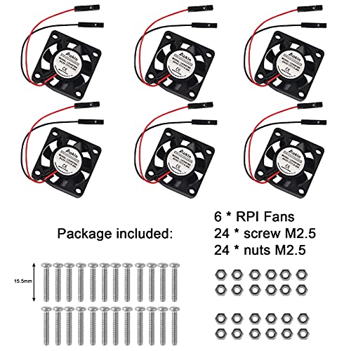 4 парчиња Мини Вентилатор За Ладење За Малина Пи, МЕЛИФЕ Без Четки 3.3 V 5V Dc Тивок Вентилатор 30x30x7mm Ладилник За Ладилник За Малина Pi 4/Модел B/3 B+/RPi 3/RPi 2/RPi 1 B+ Случај.