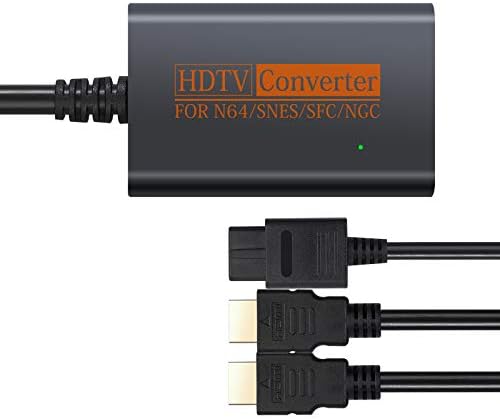 Кабел за Camway HDMI за конзола N64/ SNES, адаптер за конвертор N64 до HDMI за HDTV, поддршка на приклучок 720p и не е потребно надворешно напојување