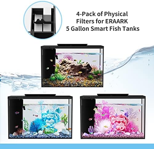 Комплет За аквариум 5арк 5 Литри бета Резервоар за риби самочистење, Паметен Аквариум Кој Поддржува Bluetooth, Мал Резервоар За Риби Со Филтер