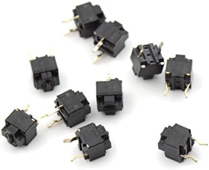 10 парчиња/лот оригинален квадрат на глувчето микро прекинувач копче EVQP0E07K микро прекинувач црни дамки