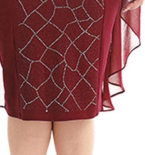 Womenените 2023 Лејди Елегантен плетен чипка Кејп Фустан плус големина печатење на улога на наставници од половина ракав облека за жени