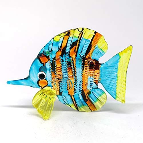 Зоокраф стакло риба фигура Минијатурна скулптура со рачно занаетчиски скулптура