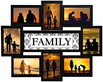 J.M.Deco 8 Отворено семејство со обединување Фото рамки, Колаж со рамки за слики за wallиден декор, повторно обединување пријатели