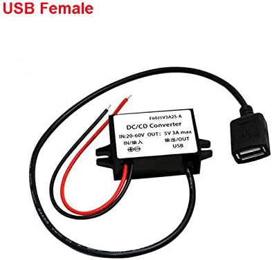 Q-Baihe 12V до 5V 36V до 5V 48V до 5V CAR Power DC/DC чекор-надолу конвертор USB женски