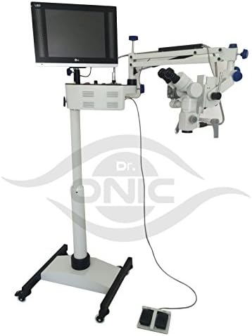 Хируршки Оперативен Микроскоп 3 Чекор, Тип На Подот, 0-180° Наклонети Двогледи, LED Екран, HD Камера, Сплитер На Зраци Д-Р Оник