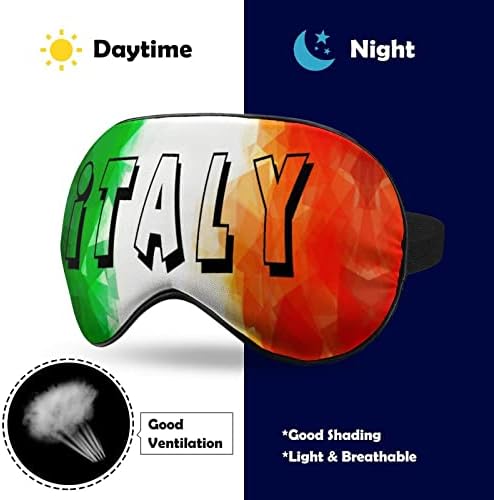 Гроздобер Италија знаме со мека маска за очи Ефективно засенчување маска за засенчување удобност слепило со еластична лента за прилагодување