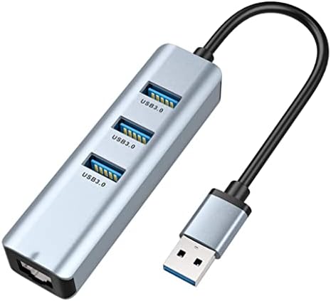 ZLXDP USB 3.0 Hub Тип C До Етернет Мрежен Адаптер 1000 Mbps RJ45 USB-c 4 во 1 со 3 USB 3.0 USB Сплитер
