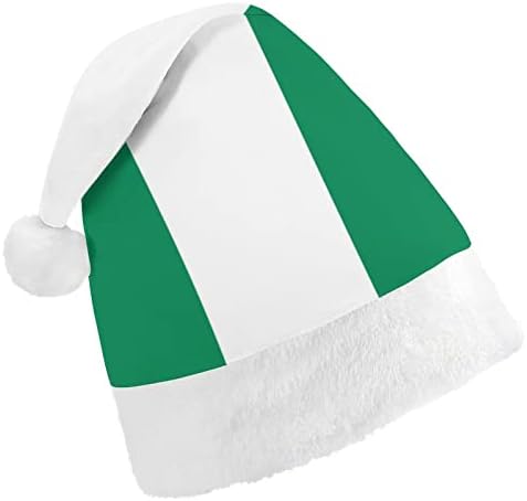 Нигерија Знаме Божиќ Шапка Мека Кадифен Дедо Мраз Капа Смешни Бини За Божиќ Нова Година Празнична Забава