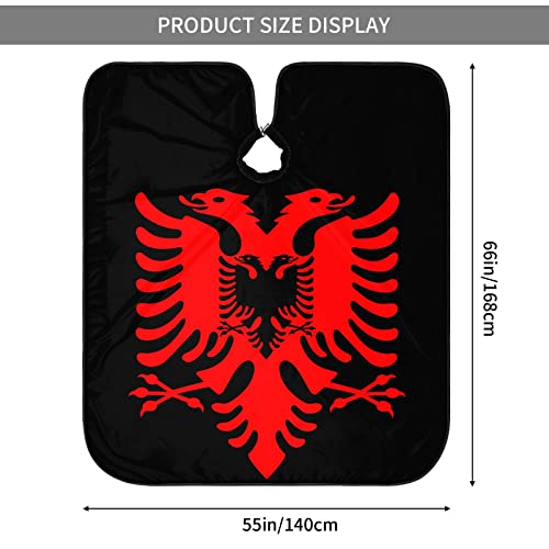 Албанско Знаме 3д Печатење Професионален Бербер Кејп Коса Сечење Фризерски Салон Кејп Фризерски Престилка 55 Х 66