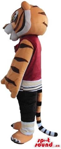 Spotsound Kung Fu Panda Tiger Carticon Chartic Charicer Mascot us костум фенси фустан