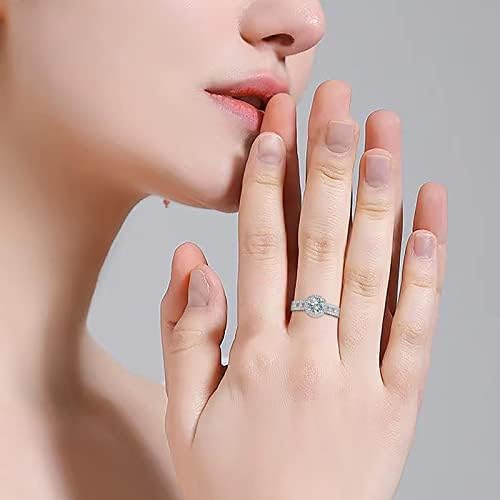 Прилагодлив прстен со гаден прстени со дијаманти за жени моден накит Популарни додатоци молете се над него прстен за ќерка