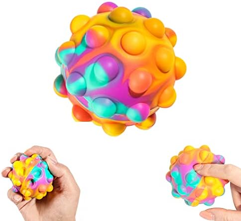 Стрес топки туркаат топки за стискање на меурчиња, играчки за играчки поп декомпресија играчки за олеснување на стрес за деца и возрасни