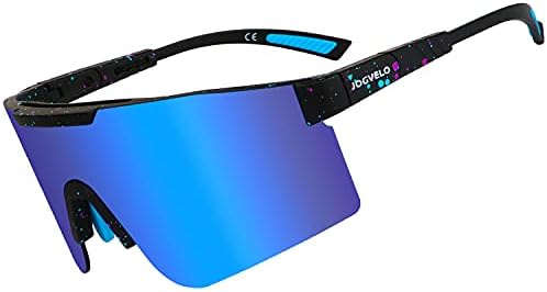 Јогвело Спортски Очила За Сонце Поларизирани За Мажи Ув400 Заштита кон 3 Заменливи Леќи За Возење Велосипед Трчање Бејзбол Голф