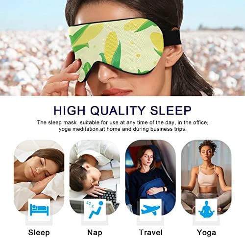 Унисекс спиење маска за очи зелено-злоупотребно-пченка маска за спиење удобно покритие на сенката на очите
