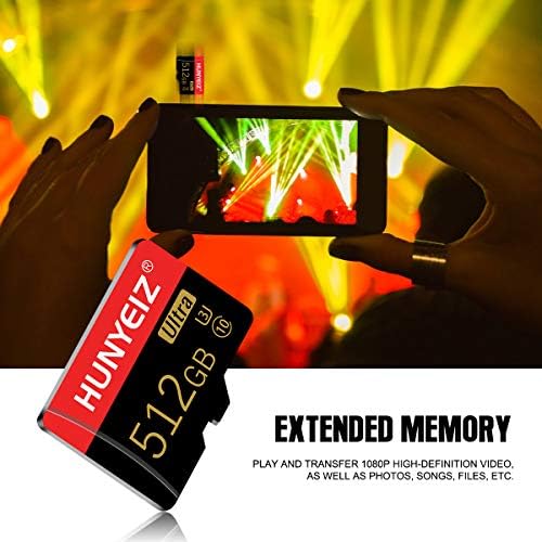 512gb Микро SD Картичка Со Голема Брзина Tf Картичка Класа 10 microSDXC Мемориска Картичка За Акциони Камери, Паметен Телефон, Таблети,
