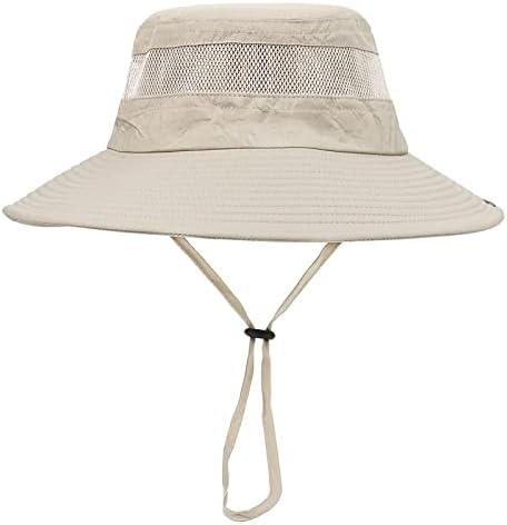 Зорон сонце капа за мажи и жени широки капачиња за кофи со капа за пешачење за пешачење плажа