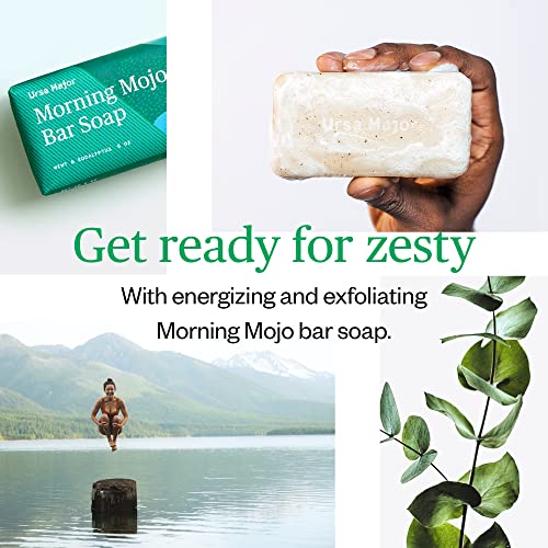 Урса главен сапун со природен бар | Утрински сапун МОЈО БАР | Ексфолирачки сапун со пеперминт, еукалиптус и рузмарин | Формулиран за мажи и жени