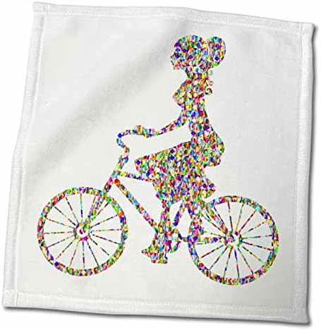 3Drose Metallic Prism Art - Слика на метална призма дама на велосипед - крпи