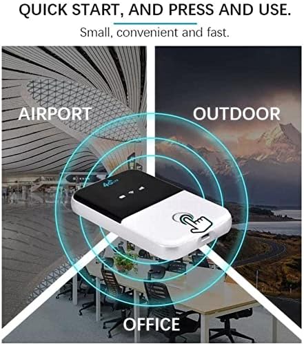 Jahhsay 4G LTE безжичен рутер WiFi Hotspot отклучен патнички партнер со SIM полнење рака во слот, USB F Easy To Card Carry